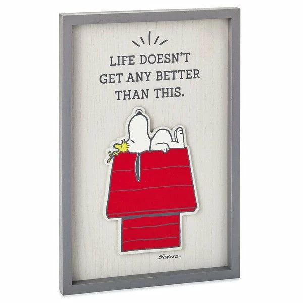 Peanuts® Snoopy And Woodstock Life Doesn't Get Better Framed Wall Art 3 Peanuts® Snoopy And Woodstock Life Doesn't Get Better Framed Wall Art