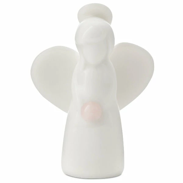 Hallmark Rose Quartz Angel Of Love Mini Angel Figurine, 2" 3 Hallmark Rose Quartz Angel Of Love Mini Angel Figurine, 2"