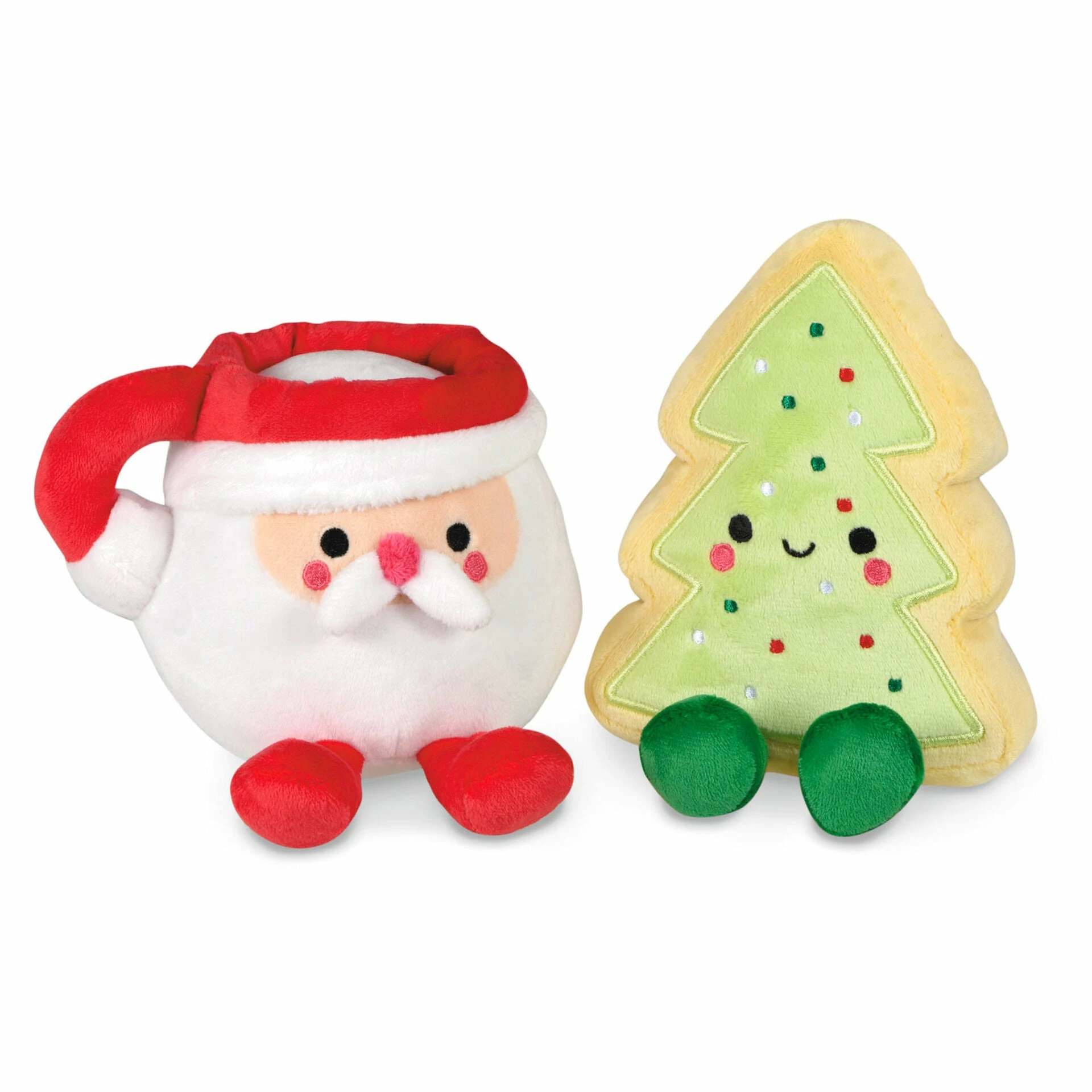 Hallmark Better Together Santa Milk And Cookie Magnetic Plush, Set Of 2 3 Hallmark Better Together Santa Milk And Cookie Magnetic Plush, Set Of 2