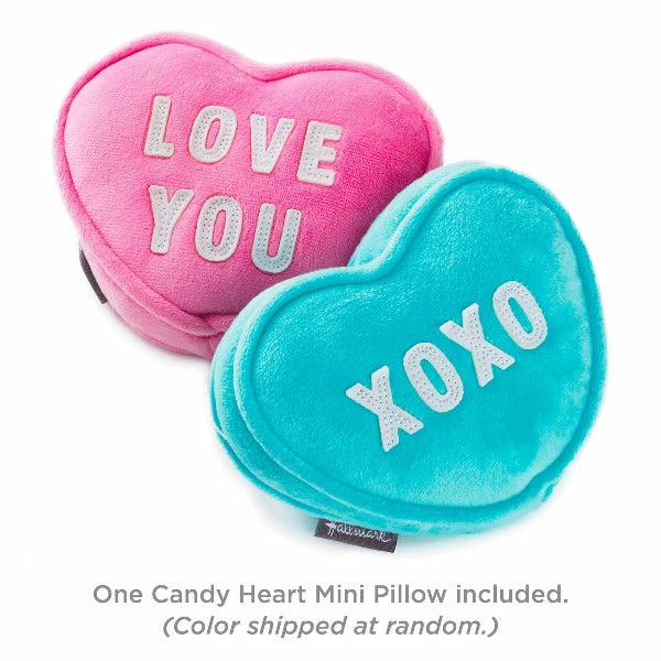 Hallmark Candy Heart Plush With Pocket, 5" 3 Hallmark Candy Heart Plush With Pocket, 5"