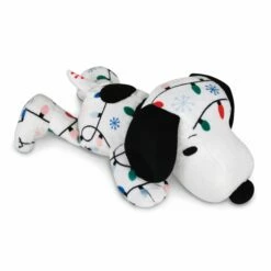 Hallmark Peanuts® Christmas Lights Floppy Snoopy Plush, 10"