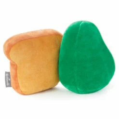 Hallmark Better Together Avocado And Toast Magnetic Plush, 5" -Hallmark Shop Avocado and Toast Magnetic Plush 1KID2091 03