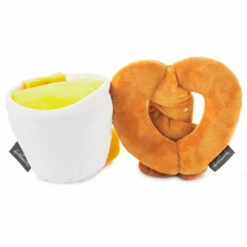 Hallmark Better Together Pretzel And Cheese Dip Magnetic Plush, 5" -Hallmark Shop Better Together Pretzel and Cheese Dip Magnetic Plush 1KID2093 03