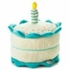 Hallmark Birthday Cake Musical Plush With Light -Hallmark Shop Blue and White Plush Birthday Cake With Candle 1BBY4860 01