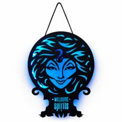 Hallmark Disney The Haunted Mansion Madam Leota Lighted Hanging Sign, 11x16 8 Hallmark Disney The Haunted Mansion Madam Leota Lighted Hanging Sign, 11x16 -Hallmark Shop Haunted Mansion Madame Leota Metal Sign With Light 1HGN1503 03
