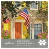 Hallmark Patriotic Front Porch 1,000-Piece Puzzle 2 Hallmark Patriotic Front Porch 1,000-Piece Puzzle -Hallmark Shop House With American Flag Painting 1000Piece Puzzle 1PUZ1033 01