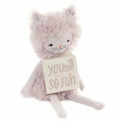 Hallmark MopTops Furry Cat Stuffed Animal With You Are So Fun Board Book