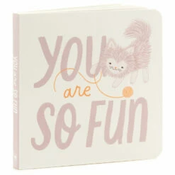 Hallmark MopTops Furry Cat Stuffed Animal With You Are So Fun Board Book -Hallmark Shop MopTops Plush Cat Stuffed Animal Board Book 1KID1533 04