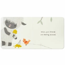 Hallmark MopTops Highland Sheep Stuffed Animal With You Are Kind Board Book -Hallmark Shop MopTops Plush Sheep Stuffed Animal Board Book 1KID1535 06