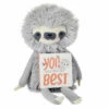Hallmark MopTops Sloth Stuffed Animal With You Are The Best Board Book -Hallmark Shop MopTops Plush Sloth Stuffed Animal and Board Book 1KID2083 01
