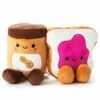 Hallmark Better Together Peanut Butter And Jelly Magnetic Plush, 5" 2 Hallmark Better Together Peanut Butter And Jelly Magnetic Plush, 5" -Hallmark Shop Peanut Butter Jar and Bread With Jelly Magnetic Plush 1KID1517 01