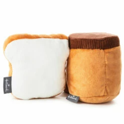 Hallmark Better Together Peanut Butter And Jelly Magnetic Plush, 5" -Hallmark Shop Peanut Butter Jar and Bread With Jelly Magnetic Plush 1KID1641 03