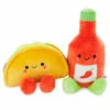 Hallmark Better Together Taco And Hot Sauce Magnetic Plush, 5" -Hallmark Shop Taco and Hot Sauce Magnetic Plush 1KID2088 01