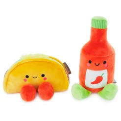 Hallmark Better Together Taco And Hot Sauce Magnetic Plush, 5" -Hallmark Shop Taco and Hot Sauce Magnetic Plush 1KID2088 03