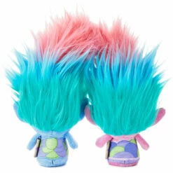 Hallmark Itty Bittys® DreamWorks Animation Trolls World Tour Satin And Chenille Plush, Set Of 2 -Hallmark Shop itty bittys Trolls World Tour Satin Chenille Stuffed Animals Set 1KDD1982 03
