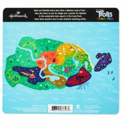 Hallmark Itty Bittys® DreamWorks Animation Trolls World Tour Satin And Chenille Plush, Set Of 2 -Hallmark Shop itty bittys Trolls World Tour Satin Chenille Stuffed Animals Set 1KDD1982 04